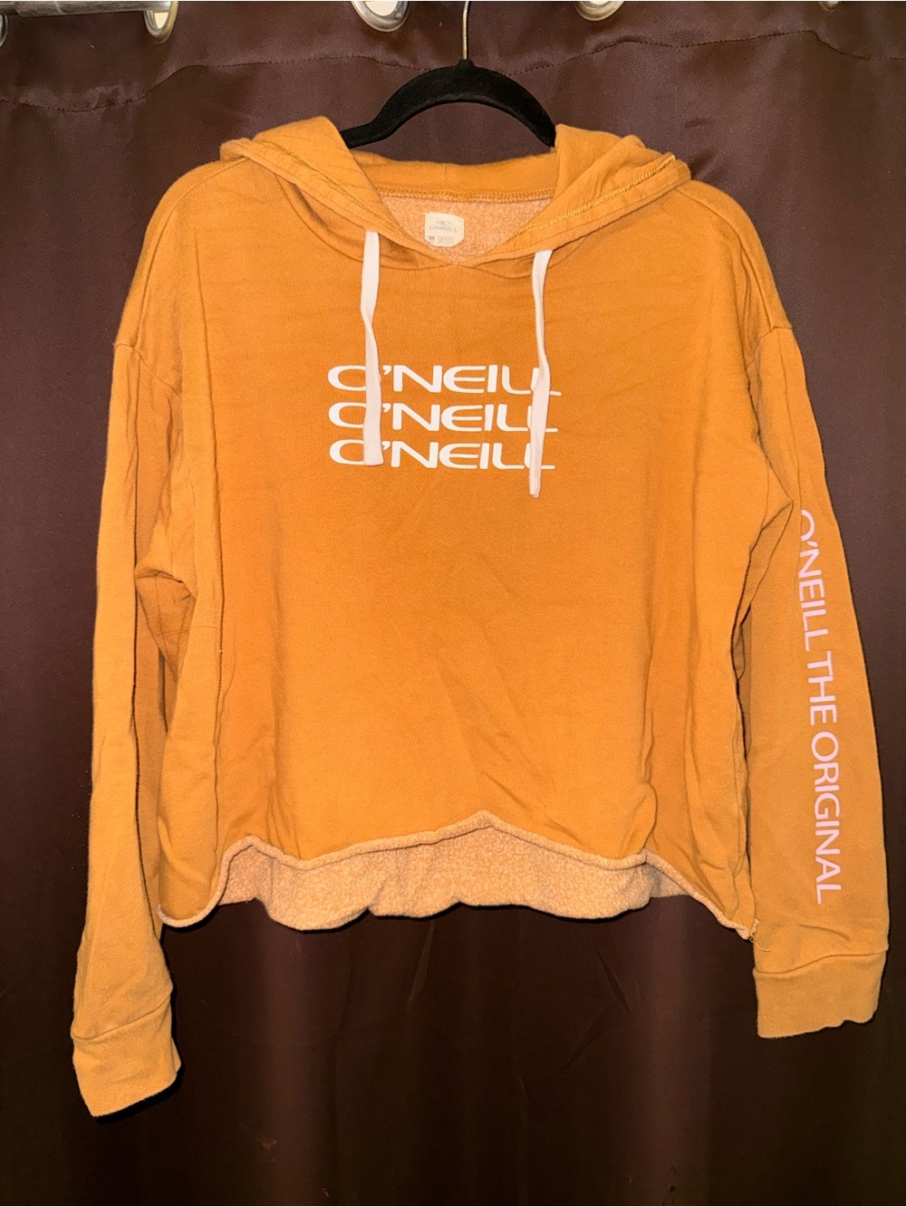O'Neill Women's Golden Mustard Logo Hooded Pullover